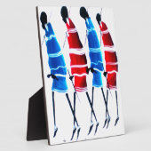 ハッピーピープルマザイウォリアーズ歩くアートプリント フォトプラーク (側面)