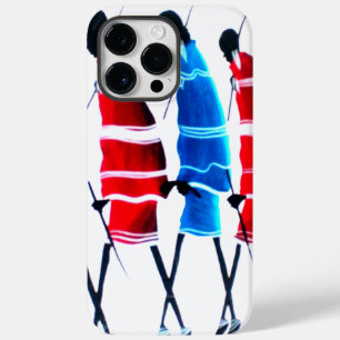 ハッピーピープルマザイウォリアーズ歩くアートプリント Case-Mate iPhone 14 PRO MAXケース