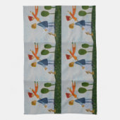 ハッピーピープル絵画ズ・ティータオル キッチンタオル (縦)