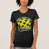ハッピーピープル遊ピックルボール – Paddleball Player Tシャツ (正面)