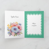 ハッピーファイブアニバーサリーフラワーグリーン カード (内部)