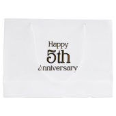 ハッピーファイブアニバーサリー ラージ ギフトバッグ (裏面)