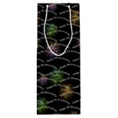 ハッピーファイブ周年記念の花火大会ワイン抱き枕 ワインギフトバッグ (裏面)