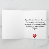 ハッピーファイブ結婚ズ周年記念ブラックホット金ゴールドボホ カード (内部)