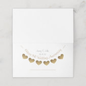 ハッピーファイブ結婚周年記念、木材ハートバンティング プレイスカード (外部開封)