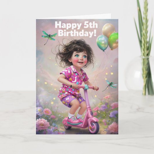 ハッピーファイブ誕生日カード カード (正面)