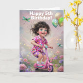 ハッピーファイブ誕生日カード カード (黄色い花)