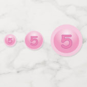 ハッピーファイブ誕生日ガール コンフェッティ (正面)