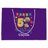 ハッピーファイブ誕生日ラージ抱き枕 ラージペーパーバッグ (裏面)