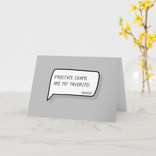 「ハッピーファイブ誕生日」 |おもしろい前立腺試験のジョーク カード (黄色い花)