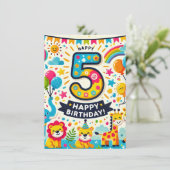 ハッピーファイブ誕生日! エンクロージャーカード (スタンド正面)