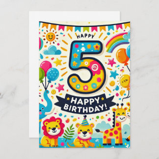 ハッピーファイブ誕生日! エンクロージャーカード