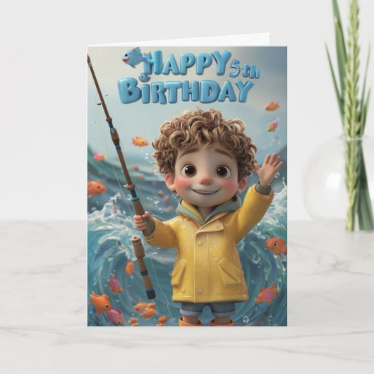 ハッピーファイブ誕生日 カード (正面)