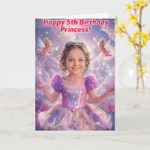 ハッピーファイブ誕生日 カード (黄色い花)