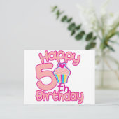 ハッピーファイブ誕生日! ポストカード (スタンド正面)