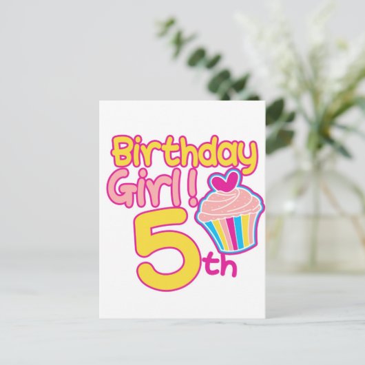 ハッピーファイブ誕生日! ポストカード (スタンド正面)