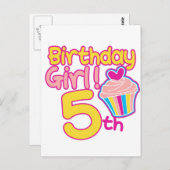 ハッピーファイブ誕生日! ポストカード (正面/裏面)