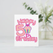 ハッピーファイブ誕生日! ポストカード (スタンド正面)