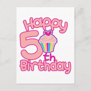 ハッピーファイブ誕生日! ポストカード