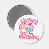 ハッピーファイブ誕生日! マグネット (正面/裏面)