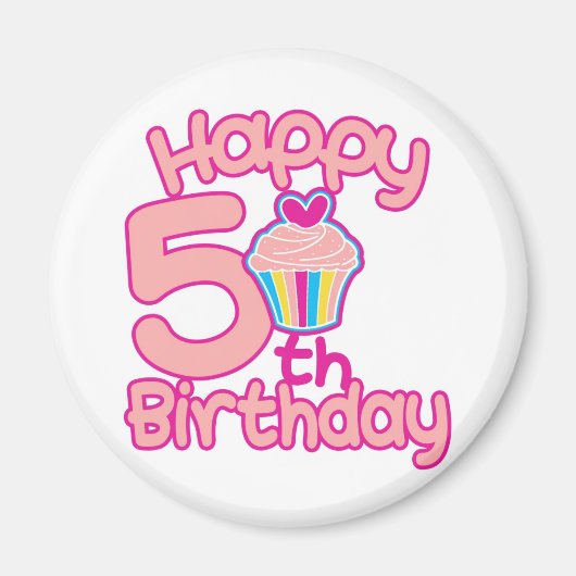 ハッピーファイブ誕生日! マグネット (正面)