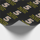 ハッピーファイブ誕生日&メリークリスマス,名前をカスタムする ラッピングペーパー (角)