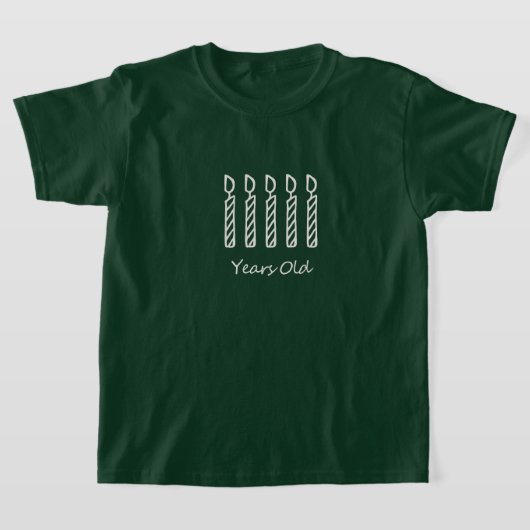 ハッピーファイブ誕生日Tシャツ Tシャツ (レイダウン)