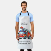 ハッピーファイヤーファイタートラックはしご! エプロン (着用した状態)