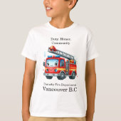 ハッピーファイヤーファイタートラックはしご！ Tシャツ (正面)