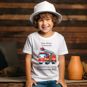 ハッピーファイヤーファイタートラックはしご! Tシャツ