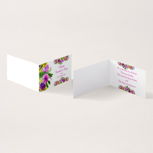 ハッピーファウンダーズデイ折りたたみカード (内部&外部)