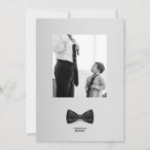 ハッピーファザーズデイフォーマルフォトフラットホリデーカード シーズンカード (裏面)