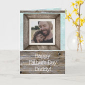 ハッピーファザーズデー オーダーメイド フォト カード (黄色い花)