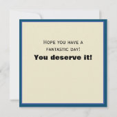 ハッピーファザーズデー スクエア インスピリビティ モダン ノートカード (裏面)