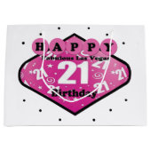 ハッピーファブラス21thバースデーラスベガス抱き枕 ラージペーパーバッグ (正面)