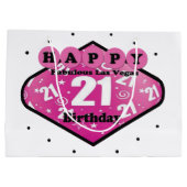 ハッピーファブラス21thバースデーラスベガス抱き枕 ラージペーパーバッグ (裏面)