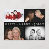 ハッピーファミメリーリー4すてきフォトコラージュホリデイ ポストカード (正面)