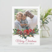 ハッピーファミリークリスマスの写真  シーズンカード (スタンド正面)