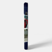 ハッピーファミリーフォトコラージュブルーウッド Case-Mate iPhoneケース (裏面 / 左)