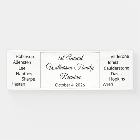 ハッピーファミリー懇親会 横断幕 (横)