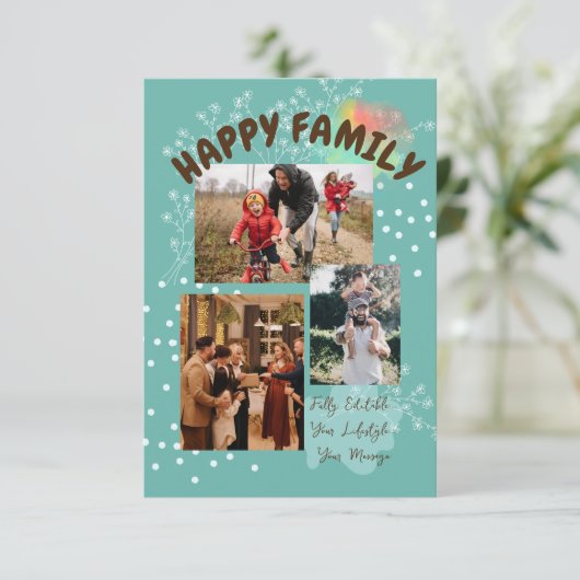 ハッピーファミリー サンキューカード (スタンド正面)