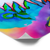 ハッピーファンキーダックファームアニマルポートレートアート ポスター (角)