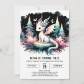 ハッピーファンタジードラゴン誕生日 招待状 (正面)