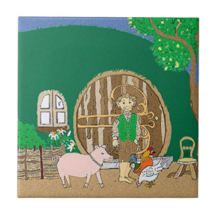 ハッピーファンタジーブックキャラクターアットホーム タイル