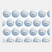 ハッピーファーザズデイゴルフボールボール ラッピングペーパーシート (正面2)