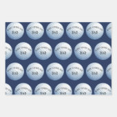 ハッピーファーザズデイゴルフボールボール ラッピングペーパーシート (正面)