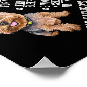 ハッピーファーザデイトゥザ最高のヨークシャーテリアパパヨークシャー ポスター (角)