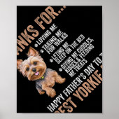 ハッピーファーザデイトゥザ最高のヨークシャーテリアパパヨークシャー ポスター (正面)