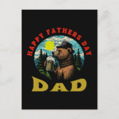 ハッピーファーザデーパパビアマグアウトドアスマン ポストカード (正面)