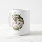 ハッピーファーザデーパパラウンドフォトシンプルギフト コーヒーマグカップ (正面左)